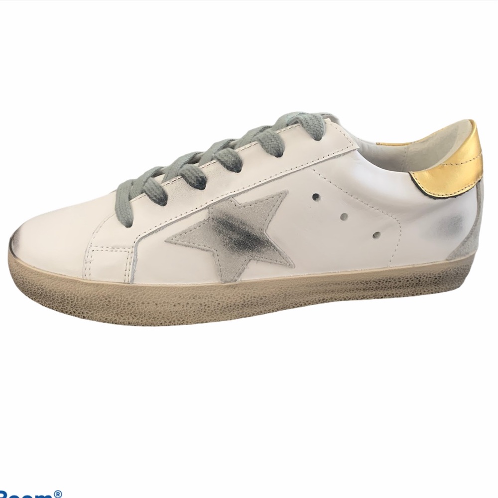 Golden goose never worn white sneakers